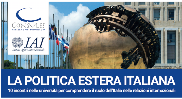 Conferenza: “La politica estera italiana- Le relazioni tra Italia e Unione Europea”