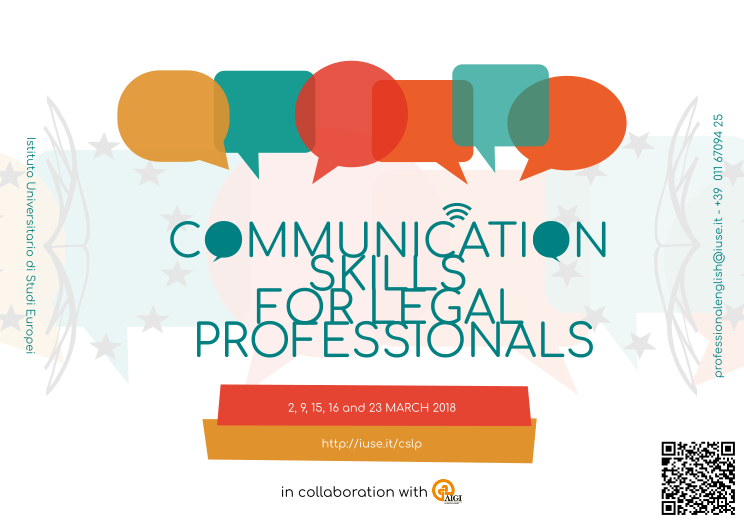 Communication Skills for Legal Professionals / Marzo 2018