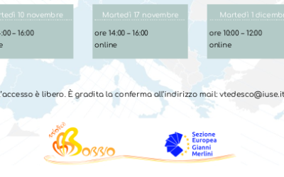 Nuove date online per il corso “COME DOCUMENTARSI PER CONOSCERE ATTIVITÀ , POLITICHE, NORMATIVA, OPPORTUNITÀ E DIRITTI NELL’UE”